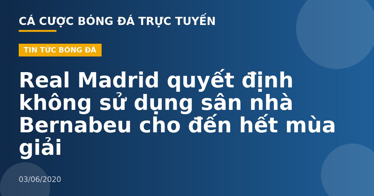 Real Madrid quyết định không sử dụng sân nhà Bernabeu cho đến hết mùa giải