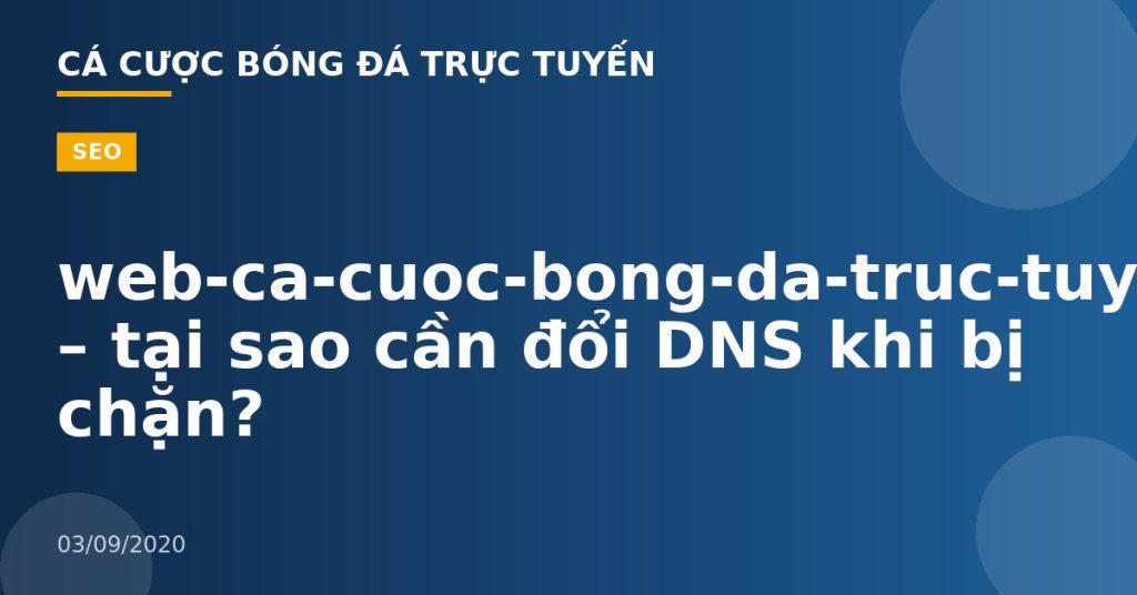 web-ca-cuoc-bong-da-truc-tuyen – tại sao cần đổi DNS khi bị chặn?